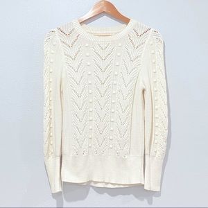A New Day cream colored cable knit sweater